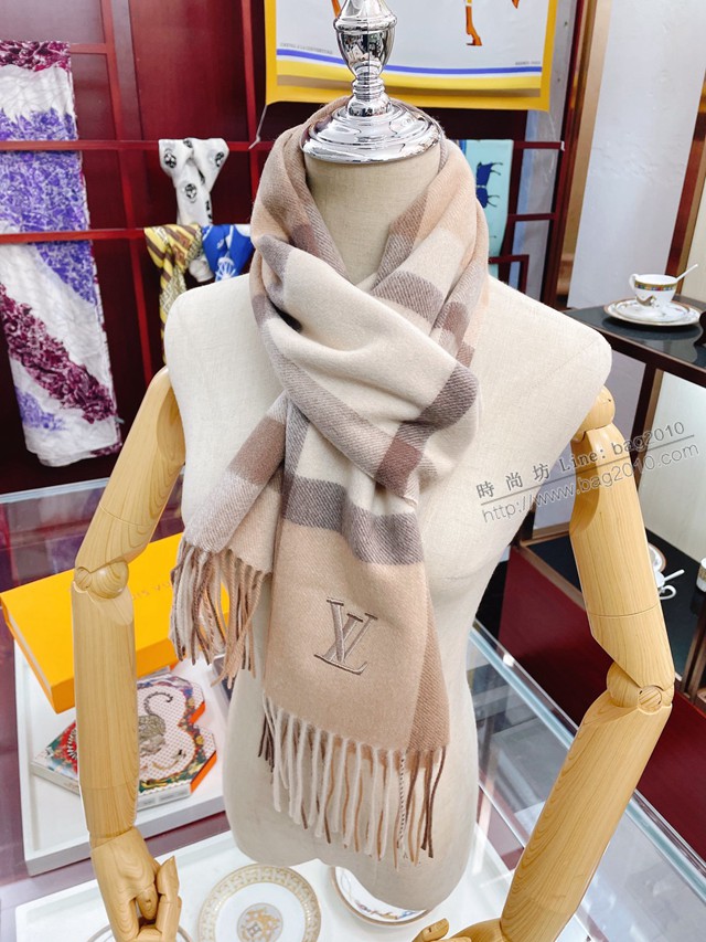Louis Vuitton圍巾 路易威登高端男款圍巾 LV羊絨圍巾男女通用  mmj1156